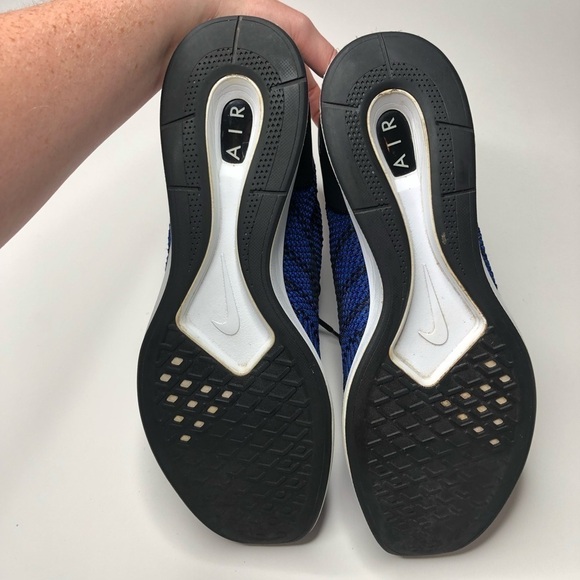 Nike Air Zoom Mariah Flyknit Racer Royal Blue Black Stretchy Sport Sneakers 13 - Picture 15 of 16